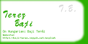 terez baji business card